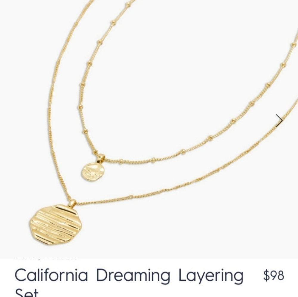 New Gorjana California Dreaming Layering Set Gold